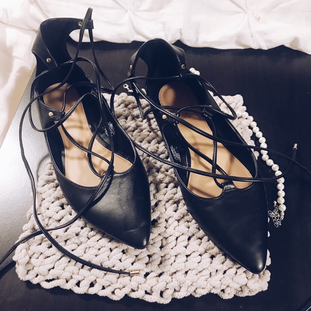 Strappy flats